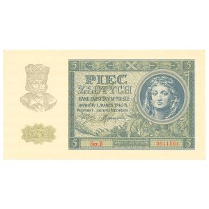 GG, 5 złoty 1940 B
