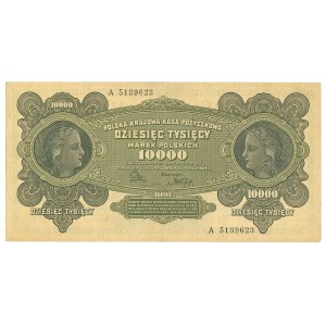 Second Polish Republic, 10,000 Polish marks 1922 Ser. A.
