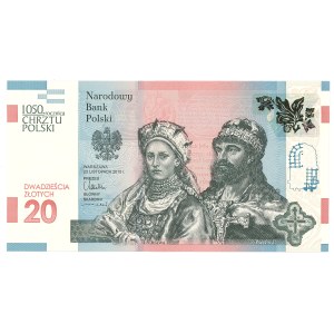 III RP, 20 złotych 2015 - 1050 rocznica chrztu Polski