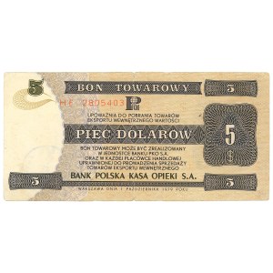 Pewex, Warengutschein, 5 Dollar, 1979 – HE