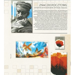PWPW - oryginalna książka z banknotami testowymi, papierem i znaczkami