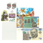 PWPW - oryginalna książka z banknotami testowymi, papierem i znaczkami