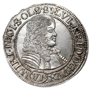 Schlesien, Duchy of Oels, Silvius Friedrich, 6 kreuzer 1674