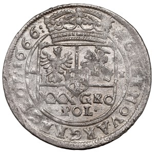 Jan II. Kazimierz, Tymf (Złotówka) 1666, Bydgoszcz