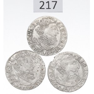 Sigismund III, Lot of 6 groschen 1625-27