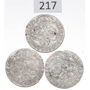Sigismund III, Lot of 6 groschen 1625-27