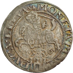 Sigismund I the Old, Grosz 1536, Vilnius, letter F (February) - very nice