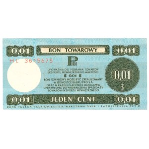 Pewex, Warengutschein, 1 Cent, 1979 – HL