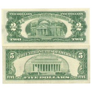 USA, 2 and 5 dollars 1963 A