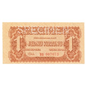 Czechosłowacja,1 korona 1944 BB - SPECIMEN