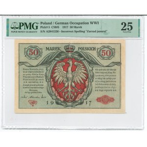 GG, 50 mkp 1916 A General - PMG 25