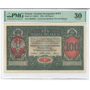 GG, 100 mkp 1916, General - PMG 30
