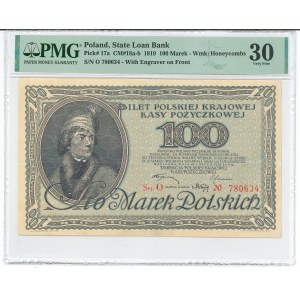 Seconda Repubblica Polacca, 100 marchi polacchi 1919 O - PMG 30