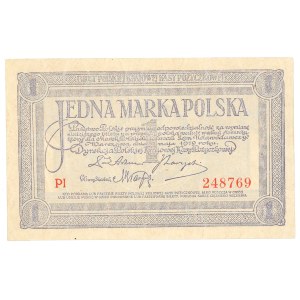 Second Polish Republic, 1 Polish mark, 1919 PI