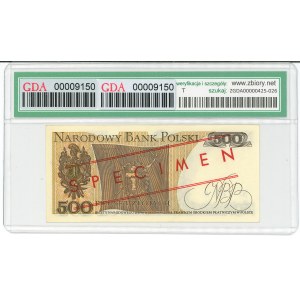 People's Republic of Poland, 500 zlotych, 1979 AZ - PROTOTYPE - GDA 65 EPQ