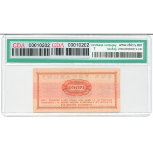 Pewex, Merchandise Voucher, 2 cents, 1969 - GO - GDA 30 EPQ