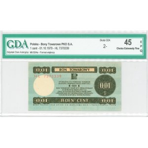 Pewex, Merchandise Voucher, 1 cent, 1979 - HL - GDA 45 EPQ