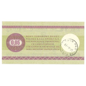 Pewex, Merchandise Voucher, 5 cents, 1979 - HA