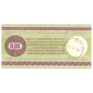 Pewex, Bon Towarowy, 5 centów 1979 - HA