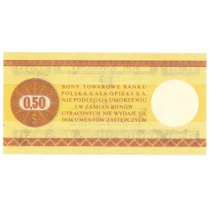 Pewex, Bon Towarowy, 50 centów 1979 - HC