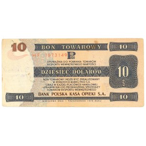 Pewex, Bon Towarowy, 10 dolarów 1979 - HF