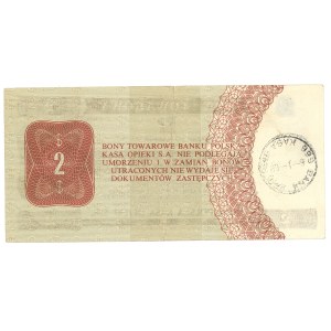 Pewex, Gift Certificate, 2 dollars 1979 - HM