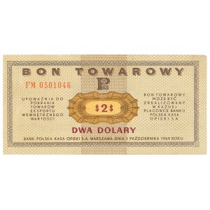 Pewex, Warengutschein, 2 Dollar, 1969 – FM