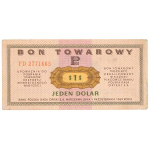 Pewex, Warengutschein, 1 Dollar, 1969 – FD