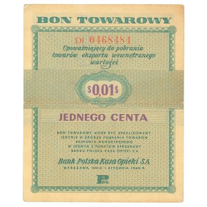 Pewex, Warengutschein, 1 Cent, 1960 DI