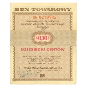 Pewex, Warengutschein, 10 Cent 1960 Bb