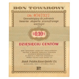 Pewex, Warengutschein, 10 Cent, 1960, Db