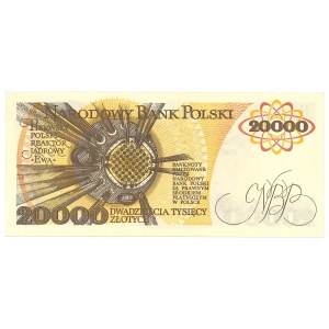 PRL, 20,000 zlotys 1989 B
