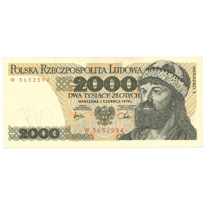 PRL, 2000 złotych 1979 - W
