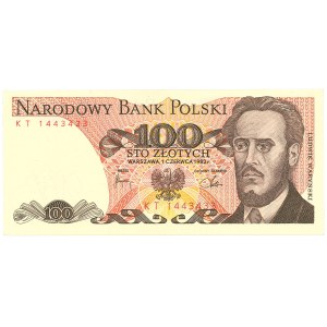 People's Republic of Poland, 100 zlotych, 1982 - KT