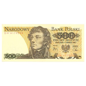 People's Republic of Poland, 500 zlotych, 1982 DH