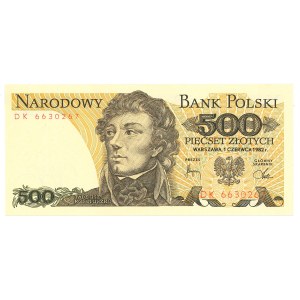 People's Republic of Poland, 500 zlotych, 1982, DK