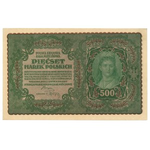 Seconda Repubblica Polacca, 500 marchi polacchi 1919, seconda serie AT