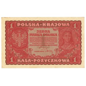 Second Polish Republic, 1 Polish mark, 1919, Series I DF