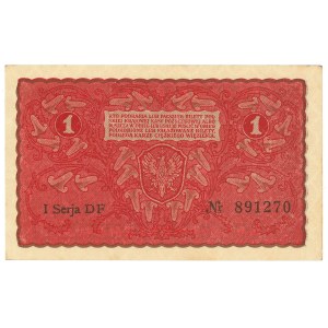 Second Polish Republic, 1 Polish mark, 1919, Series I DF