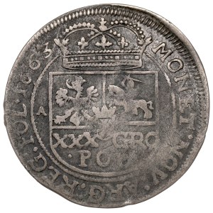 John II Casimir, 30 groschen 1663, Cracow