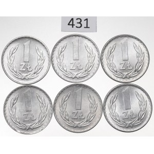 Volksrepublik Polen, 1-Złoty-Set 1971–78