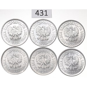 Volksrepublik Polen, 1-Złoty-Set 1971–78
