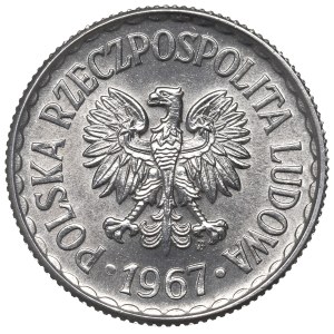 Volksrepublik Polen, 1 Złoty 1967 – die seltenste Ausgabe