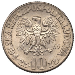 Poľská ľudová republika, 10 zlotých, 1965, Koperník