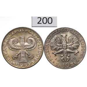 PRL, Zestaw 10 złotych 1965