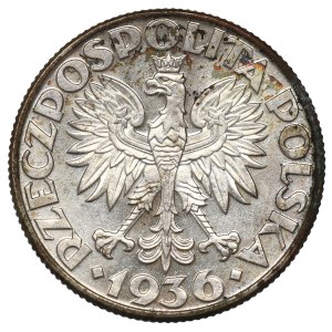 Druhá polská republika, 2 zloté, 1936, Plachetnice
