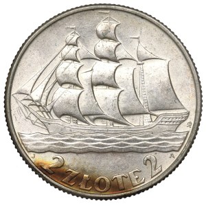 II Republic of Poland, 2 zlote 1936, Ship
