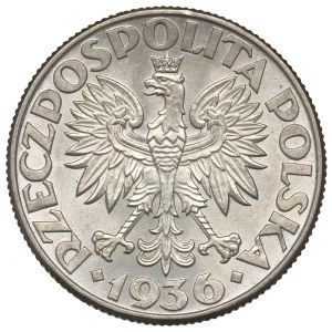 II Republic of Poland, 2 zlote 1936, Ship