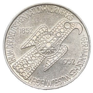 Deutschland, 5 Mark 1952 D, München – 100-jähriges Jubiläum des Deutschen Museums in Nürnberg