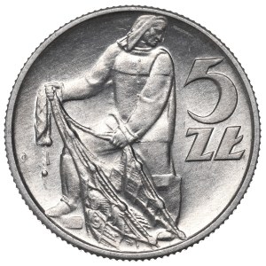 Polská lidová republika, 5 zlotých, 1959, Rybář